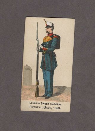 1888 Kinney Tobacco Military Series N224 Hussar Spain 1853
