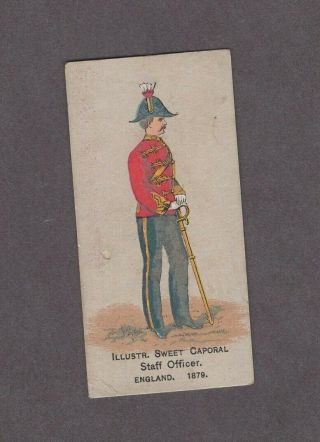 1888 Kinney Tobacco Military Series N224 Staff Officer.  England.  1879