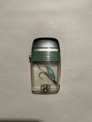 Vintage Scripto Vu Lighter With Fish Hook