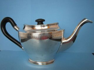 Antique Early 19th C.  French Hallmarked 800 Silver Solitaire Size Teapot NM 400g 2