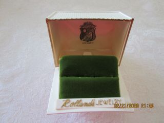 Vintage Celluloid Jewelers Ring Box Rolland 