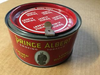 Prince Albert Smoking Tobacco Crimp Cut 7oz Can W/ Lid & Key