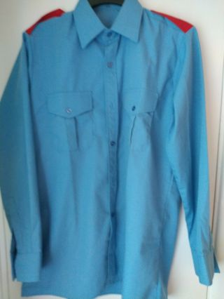 3 X 1980s Retro Vintage British Rail Staff Employee Uniform Shirt - 15.  5 " Collar