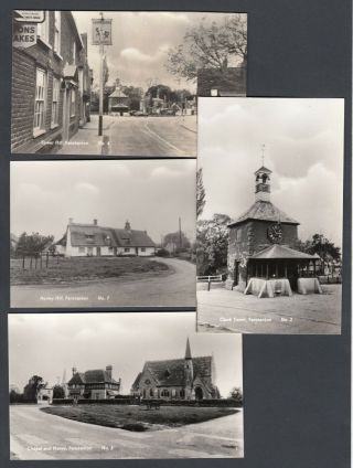 Four Real Photographic Vintage Size Postcards Fenstanton Cambs Cambridgeshire