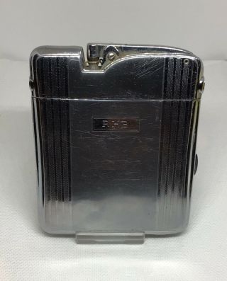 Ronson “ten A Case” Cigarette Automa Lighter And Cigarette Case - Made In Usa
