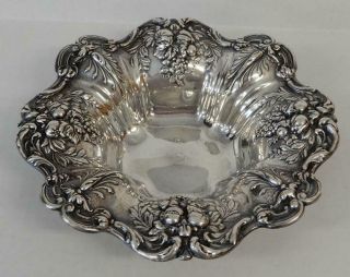 1900’s Reed & Barton Sterling Silver Fruit/nut Bowl - Octagonal - Repousse