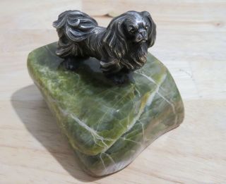 Antique Silver S Mordan Novelty Peking Or Shin Dog Paperweight Chester 1910