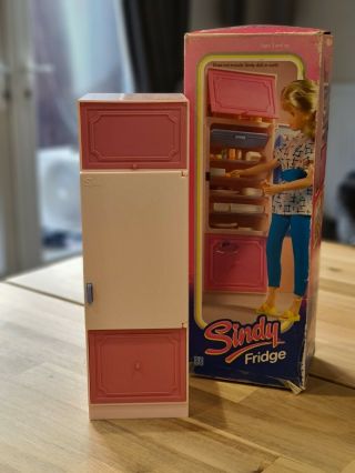 Vintage Hasbro 8741 Sindy Fridge 1980s - Complete And All Accessories
