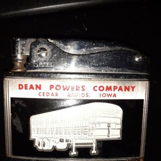 Vintage Sissel Lighter Dean Powers Co Cedar Rapids Iowa