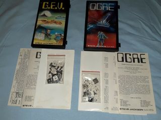 Steve Jackson Ogre And G.  E.  V Micro Games Vintage 1977 Htf