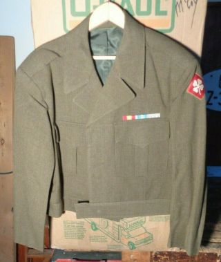 Korean War Vintage Us Army Officer 