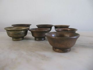 7 Antique Bronze Butter Lamp Cup From The Jokhang Temple Lhasa Tibet