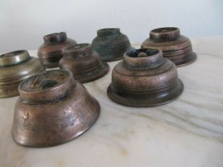 7 Antique Bronze Butter Lamp Cup from the Jokhang Temple Lhasa Tibet 5