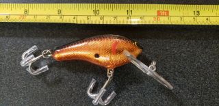 Vintage Bagley Diving Killer B2 Fishing Lure Copper Foil