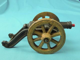 Antique Old Us Copper Cast Iron Black Powder Signal Cannon 4