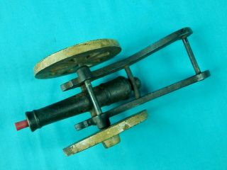 Antique Old US Copper Cast Iron Black Powder Signal Cannon 4 5