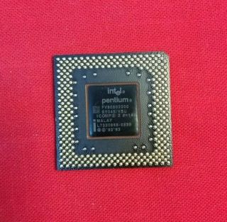 Intel Pentium 200 MHz SY045 FV80502200 Socket 7 CPU Processor ✅ Rare Vintage 2