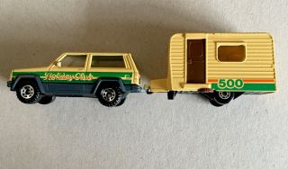 Holiday Club 500 1977 No 31 Caravan And Jeep Cherokee 1986 1:58 Vintage
