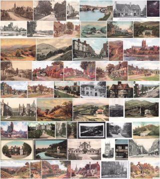 Vintage Postcard Worcestershire Topography Street Scenes (redditch) Pick Yours.