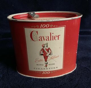 Vintage Cavalier 100 King Size Cigarette Tin