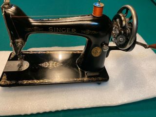 Antique Singer Sewing Machine Model 66 Hand Crank,  1925