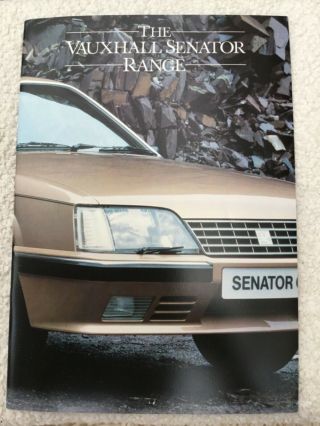 Vintage Vauxhall Opel Senator Sales Brochure 1984 -