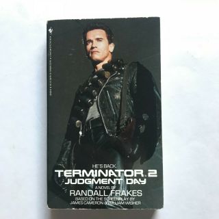 Terminator 2 Judgment Day Paperback Book 1991 Bantam Randall Frakes Vintage Oop