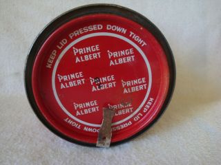 Vintage Prince Albert Pipe & Cigarette Tobacco Round 14 oz TIN EMPTY CAN w/Openr 3