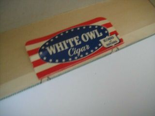 Vintage WHITE OWL 10 Cent Cigar Box INVINCIBLE Blended w/ Havana 3