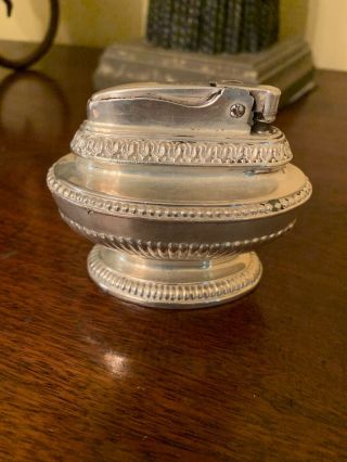 Vintage Ronson Table Lighter - Queen Anne - Newark,  N J - Silverplate