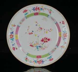 Huge Antique Chinese Famille Rose Porcelain Charger Plate Qing 18th C Yongzheng