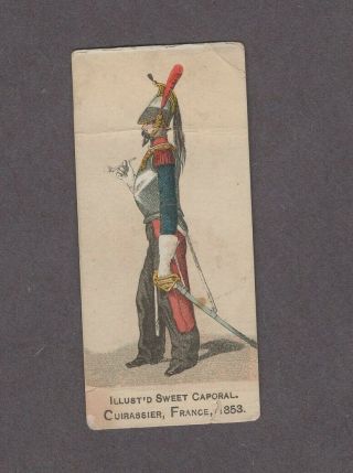 1888 Kinney Tobacco Military Series N224 Cuirassier France 1853