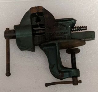 Vintage Littlestown Hdw & Fdy Co.  No.  3 2 - 3/8 " Clamp - On Bench Vise Tool Pa Uda