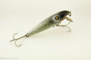 Vintage Pflueger Baby Palomine Antique Fishing Lure Silver Scale Jj15