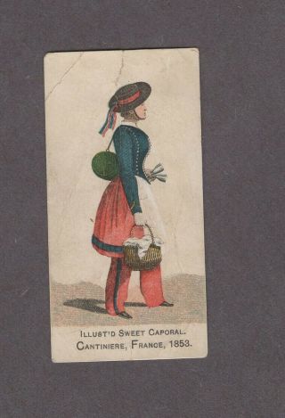 1888 Kinney Tobacco Military Series N224 Cantiniere France 1853