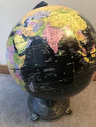Vintage Replogle Globemaster 12 Inch Globe Terrance E Donovan Cartographer Usa