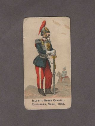 1888 Kinney Tobacco Military Series N224 Cuirassier Spain 1853
