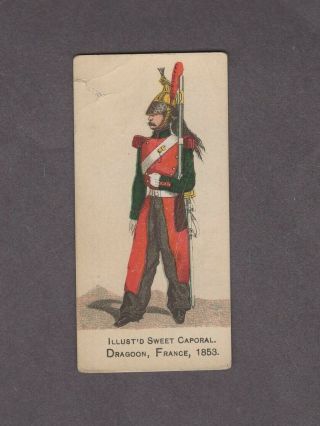 1888 Kinney Tobacco Military Series N224 Dragoon France 1853