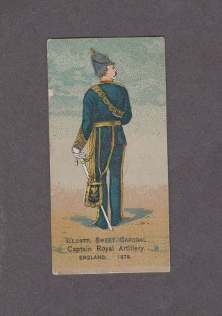 1888 Kinney Tobacco Military Series N224 Captain Royal Artillery.  England.  1879