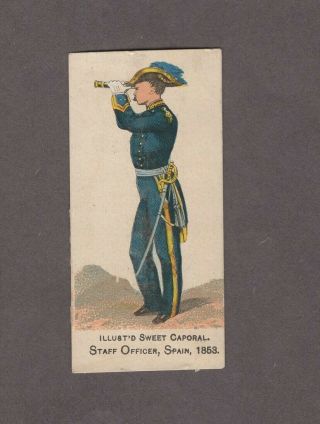 1888 Kinney Tobacco Military Series N224 Staff Officer Spain 1853