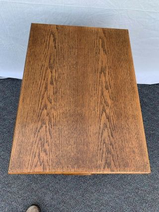 Vintage Oak Wood Raised Panel 2 Drawer File Cabinet Legal and Letter 5