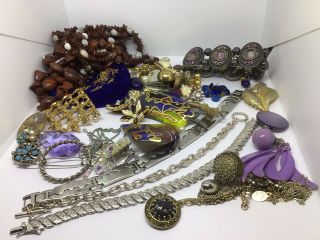 Lovely Joblot Of Mixed Jewellery Vintage And Modern Some Spares And Repairs