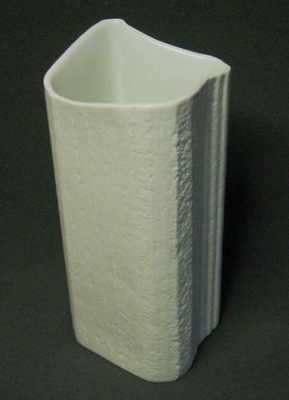 Vintage 60s/70s Bisque Relief Porcelain Vase Hutschenreuther Hermann Schwahn