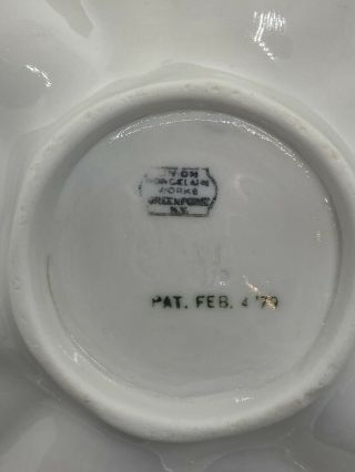 Antique Union Porcelain Oyster Plate 19th Century 2