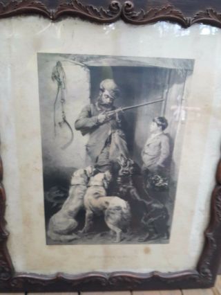 ANTIQUE EARLY 19TH C.  SCOTTISH PRINT ' OFF TO THE MOORS ' - PRINTED BY R.  ANSDELL 2