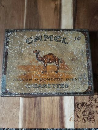 Vintage Camel Cigarettes Tobacco Tin Holds 50 Cigarettes