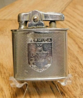 Vintage Mosda 500 Cigarette Lighter,  Made In England,  Souvenir From Bermuda.