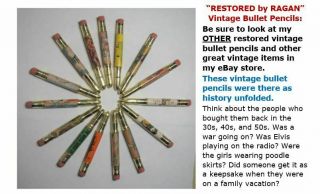 RESTORED Vintage Bullet Pencil - Idaho Springs,  Colorado - The Waterfalls EF1365 2