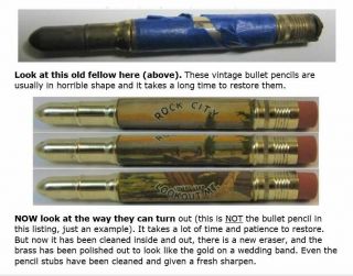 RESTORED Vintage Bullet Pencil - Idaho Springs,  Colorado - The Waterfalls EF1365 3