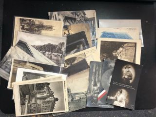 Vintage Post Cards /photos Black & White,  30 Different Worldwide